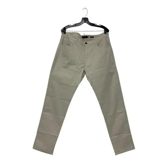 Massimo Dutti Men Denim Pants EU 46 US 36 Beige Slim Fit Trousers 0042/064 NWT